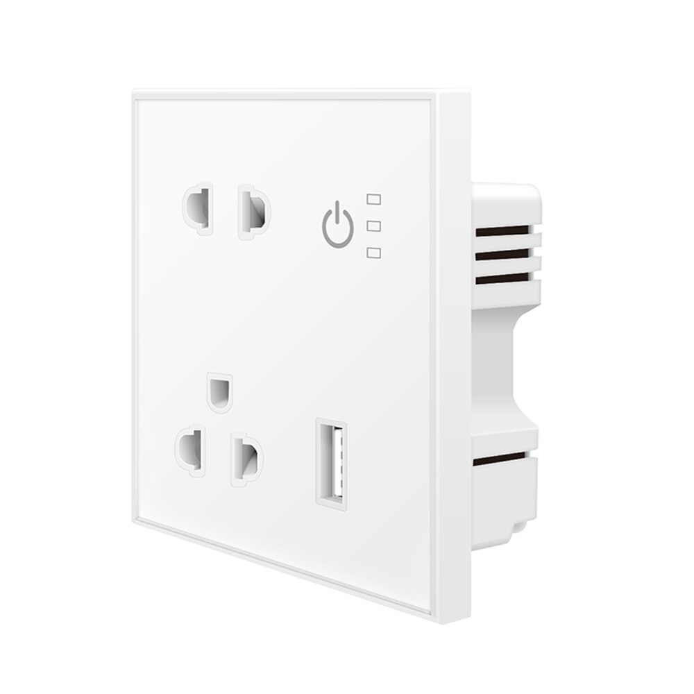 

Умная настенная розетка UseeLink с USB 16А белая