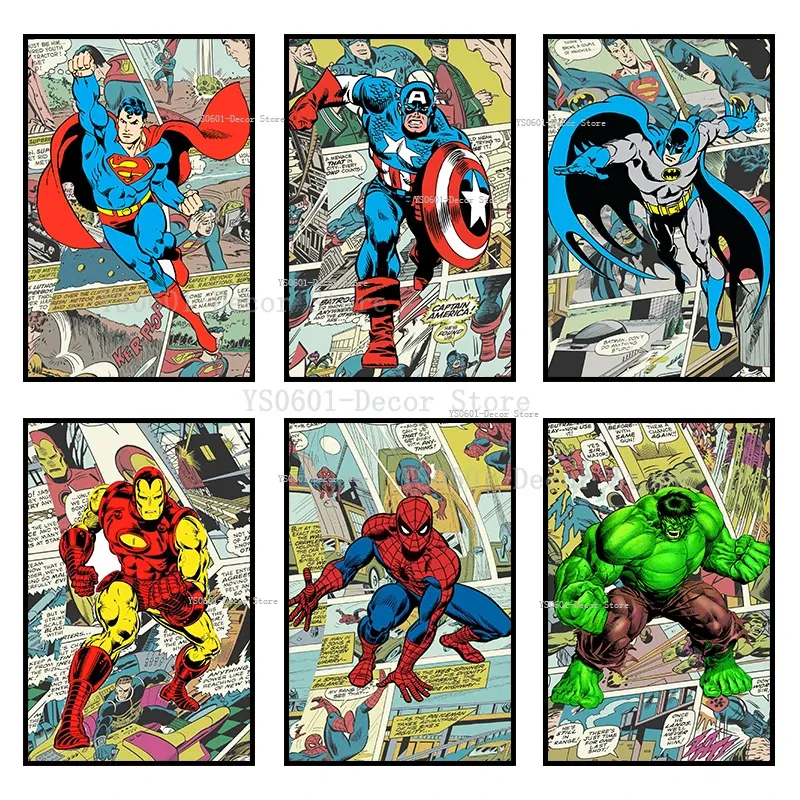 

Miniso Disney Marvel Мстители плакаты на холсте