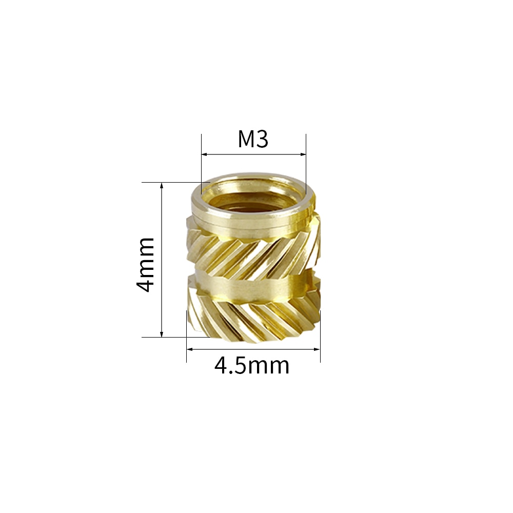 

KINGROON Латунные гайки для литья под давлением M3 M4 M5