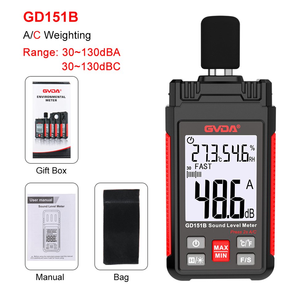 

Шумомер GVDA 30-130 дБ