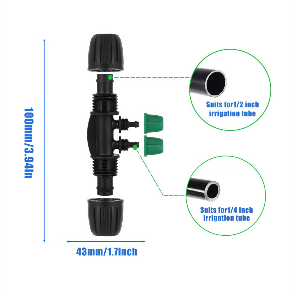 

Соединитель для шланга 1/2" на 4/7 мм, зеленый, пластик, 2 шт.