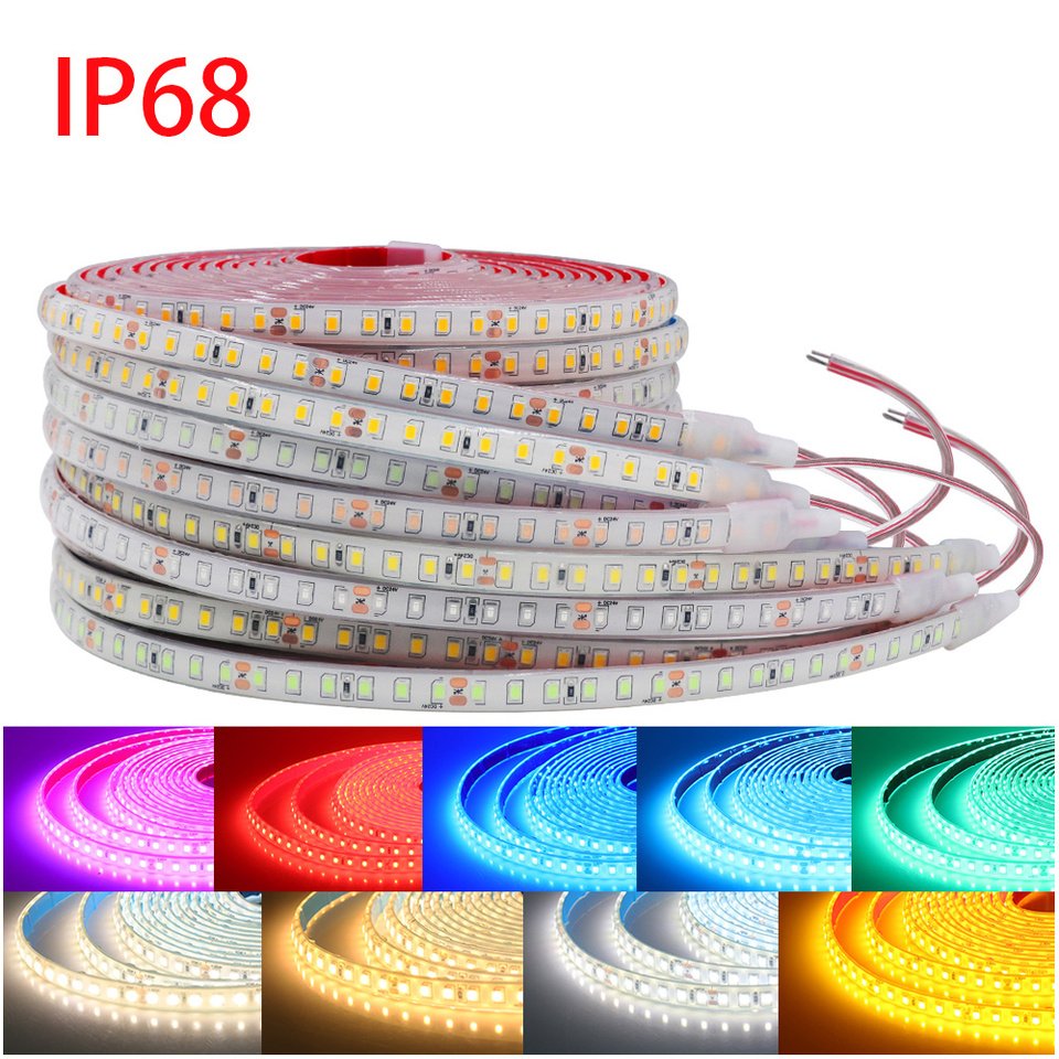 

HEGEHE Светодиодная лента IP68 2835 9 цветов 12В/24В