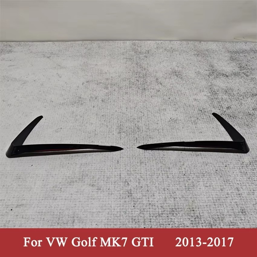 

Глянцевый черный для VW Golf MK7 GTI 2013-2017 ABS передний бампер автомобиля противотуманные фары впускная рамка решетка разделитель спойлер боковая накладка вентиляционного отверстия