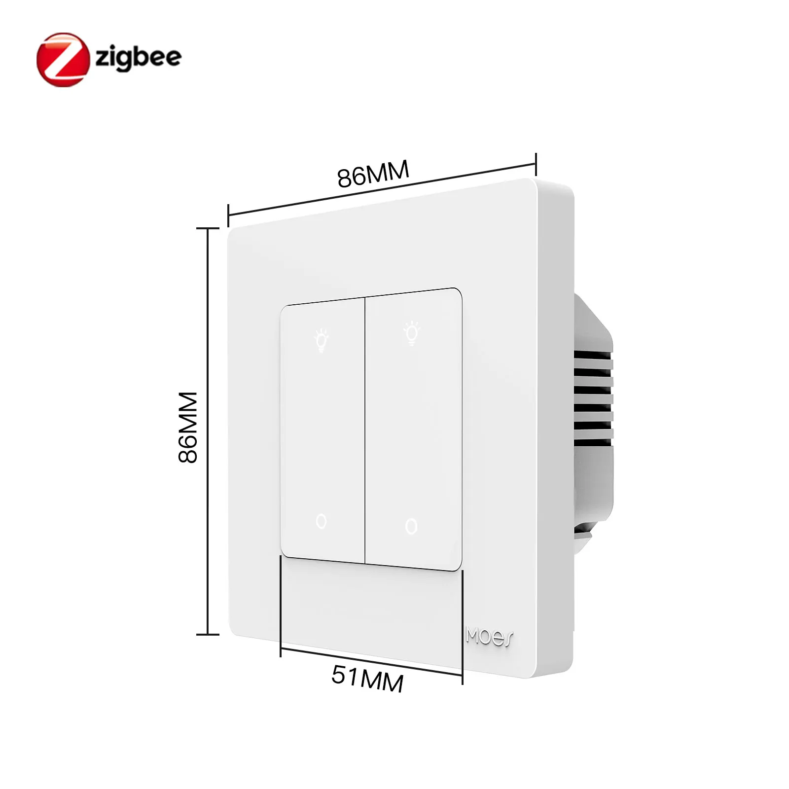 

MOES Star Ring ZigBee Умный диммер 1-3 Gang