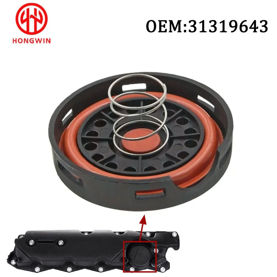 

31319643 Новый комплект для ремонта крышки клапана PCV двигателя с мембраной для Volvo XC60 XC70 XC90 S80 V70 3.2L OE 30731234 30788481 30788484