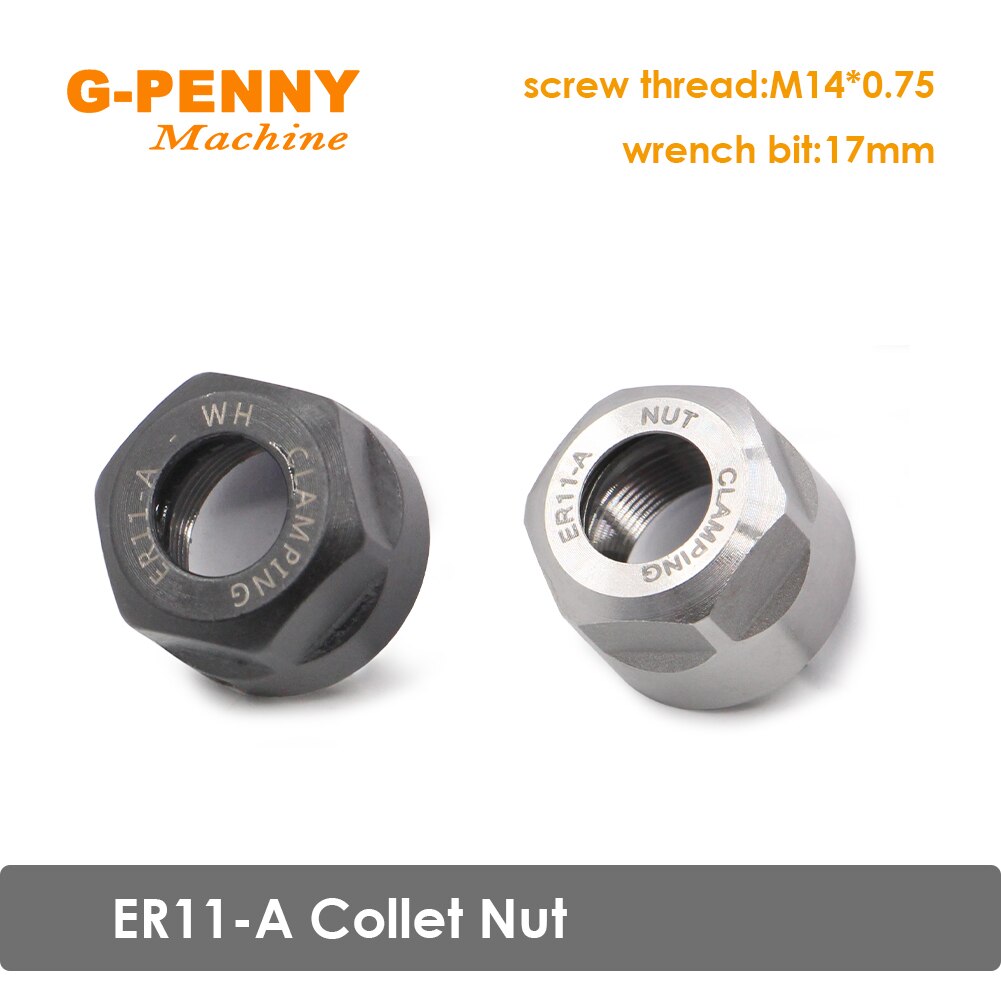 G-Penny ER11-A Цанговая гайка, используемая для ЧПУ Φ кВт цанговый патрон Цанговая гайка