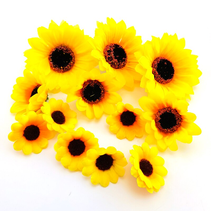 

Искусственные подсолнухи полиэстер 10 штук