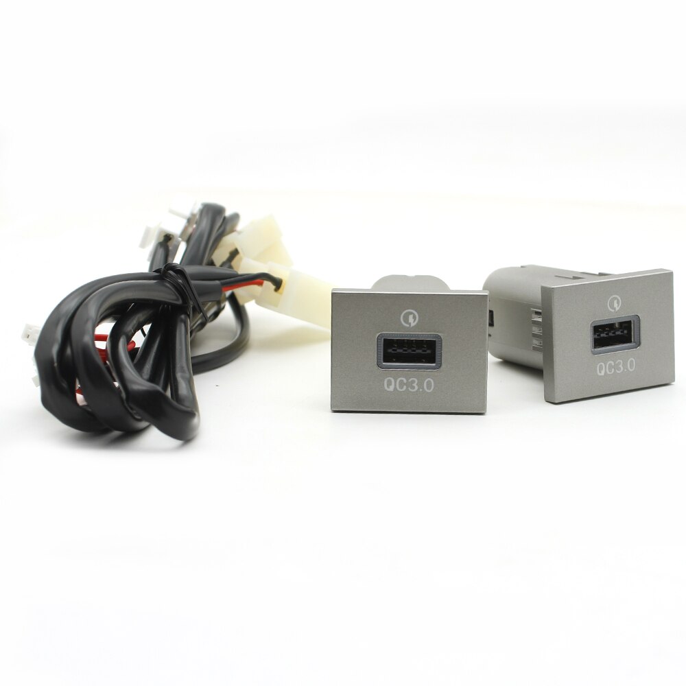 

Серебристая USB-розетка для автомобильного зарядного устройства, USB-розетка для зарядки, адаптер питания для Ford Focus 2 mk2 2009 2010 2011, аксессуары