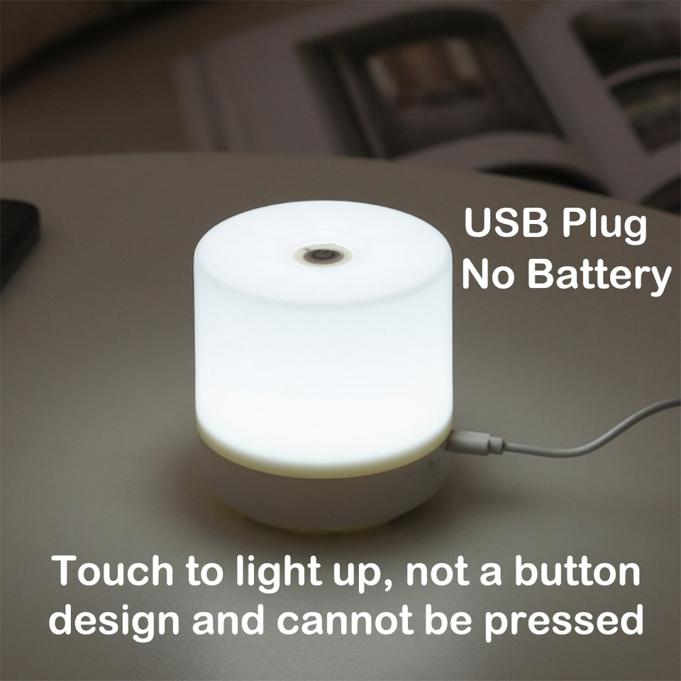 

Портативная USB-лампа для чтения белая ABS