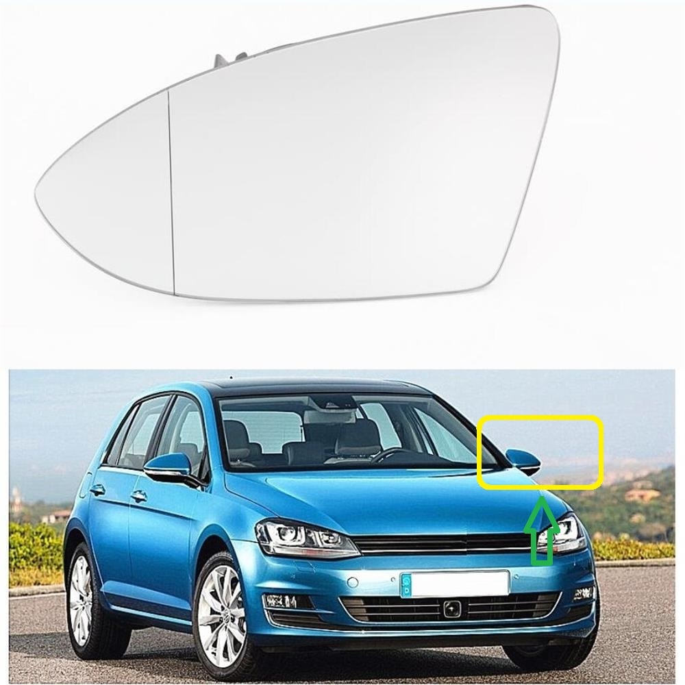 

Левая сторона для VW Golf 7 MK7 GTD GTI 2013 2014 2015 2016 2017 Стайлинг автомобиля зеркало заднего подогрева стекло Левая сторона водителя