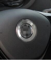 

Алюминиевая отделка чехол рулевого колеса автомобиля кольцо с логотипом для Volkswagen VW Golf 6 7 MK6 MK7 Jetta MK5 MK6 POLO CC Passat B6 B7 TIGUAN