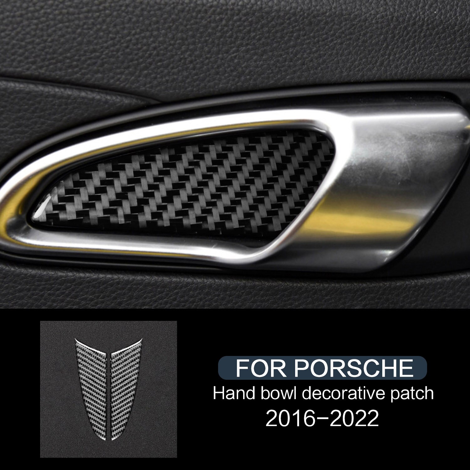

Наклейки из углеродного волокна на дверную ручку для Porsche 2016-2022 718 Cayman GT4 Boxster GTS