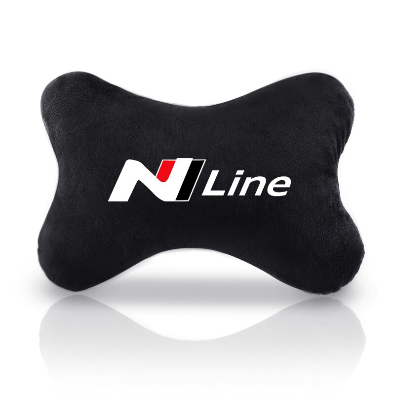 

Автомобильная подушка для шеи, защита для головы с ворсом для Hyundai N Line Sonata Elantra i20 i30 Accent, автомобильная универсальная подушка для спины подголовника