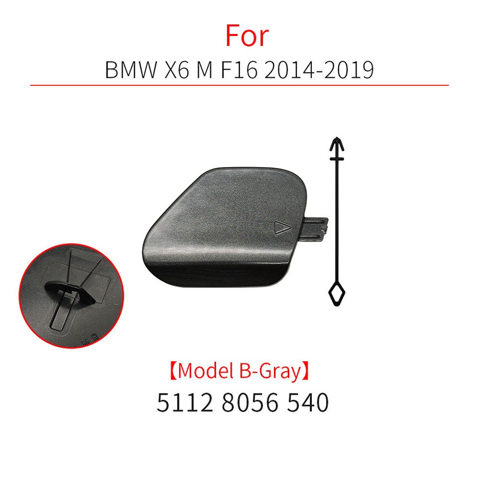 

Для BMW F16 M спортивный автомобильный Передний Задний бампер Буксировочный Крюк Крышка аксессуар черный для BMW X6 M 2014-2019 51118065933 51128056540