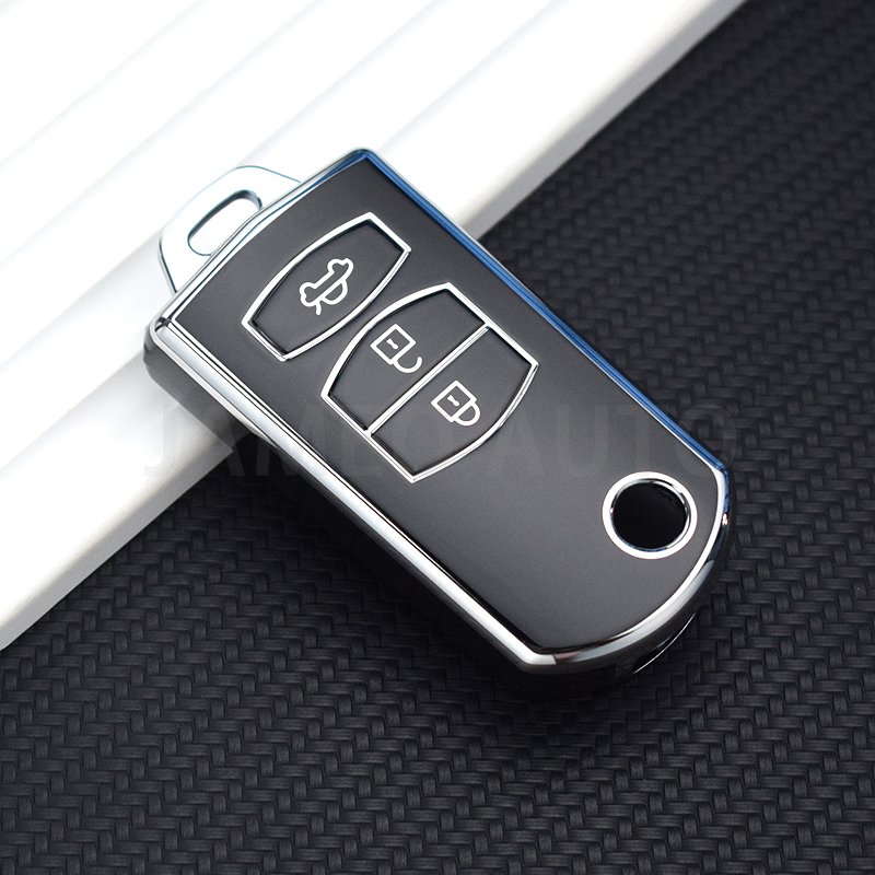 

Для Mazda 3 2 6 2003 2004 2005 2006 2007 2008 2009 2010 2011 2012 2013 Мягкий флип-чехол из ТПУ для ключей от машины 2 3 кнопки Автомобильный держатель