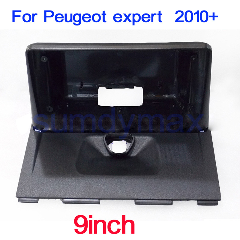 

9-дюймовый двойной Din автомобильный радиоприемник, адаптер для Peugeot expert 2010 + рамка, приборная панель, отделка