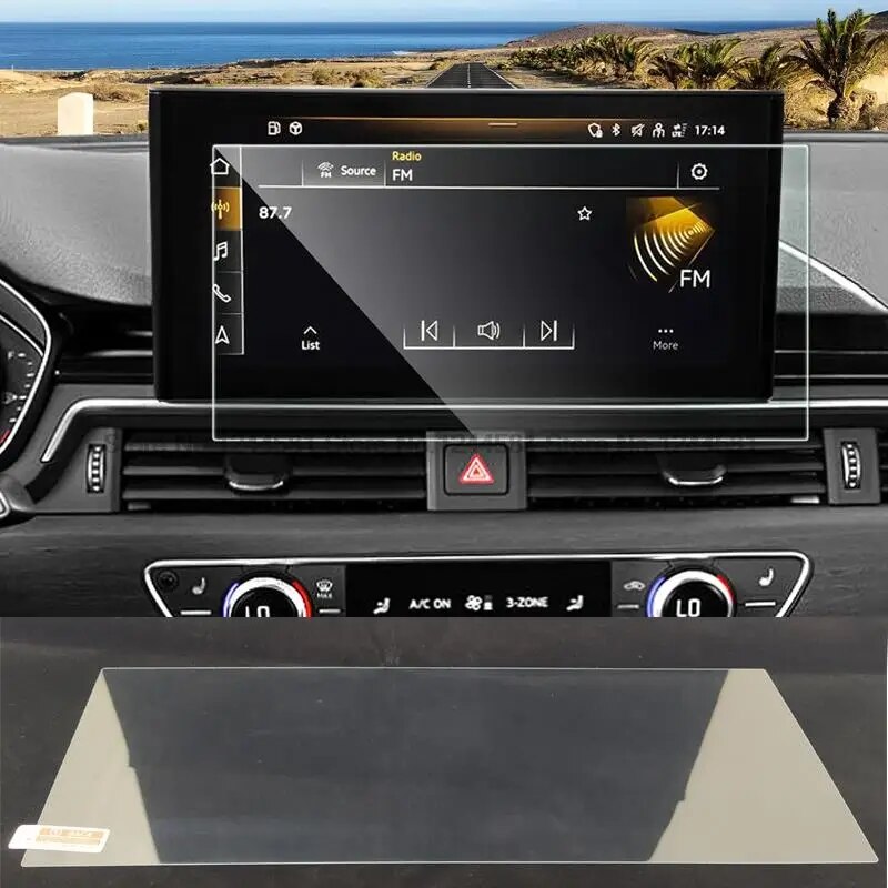 

Защитная пленка из закаленного стекла для Audi Q5 2021-2023, 10,1-дюймовая автомобильная развлекательная радиостанция, GPS-навигация, аксессуары для интерьера
