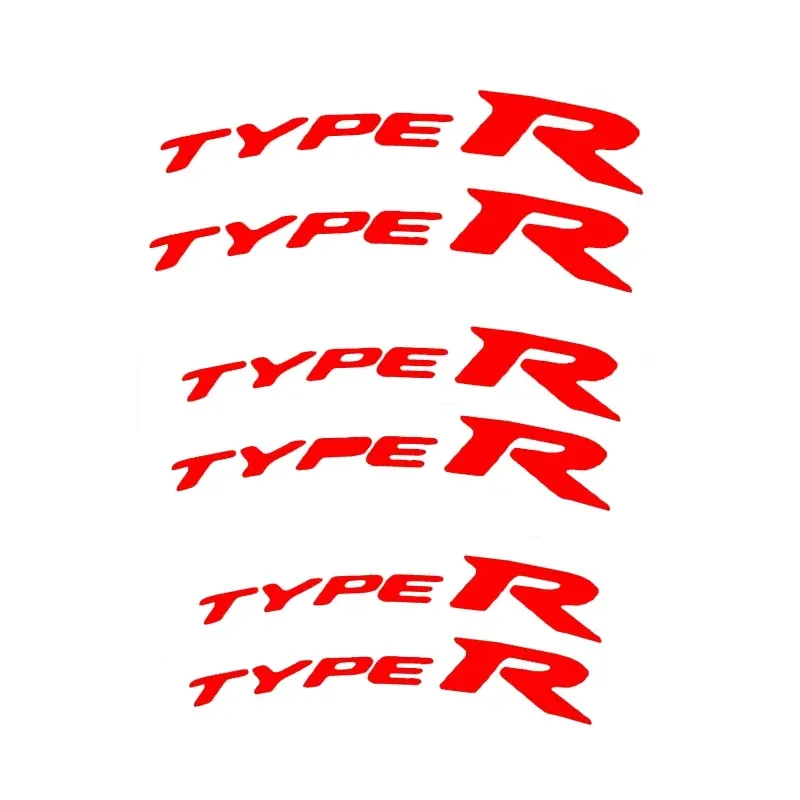 

6 шт., виниловые наклейки на тормозной суппорт автомобиля Honda Type R