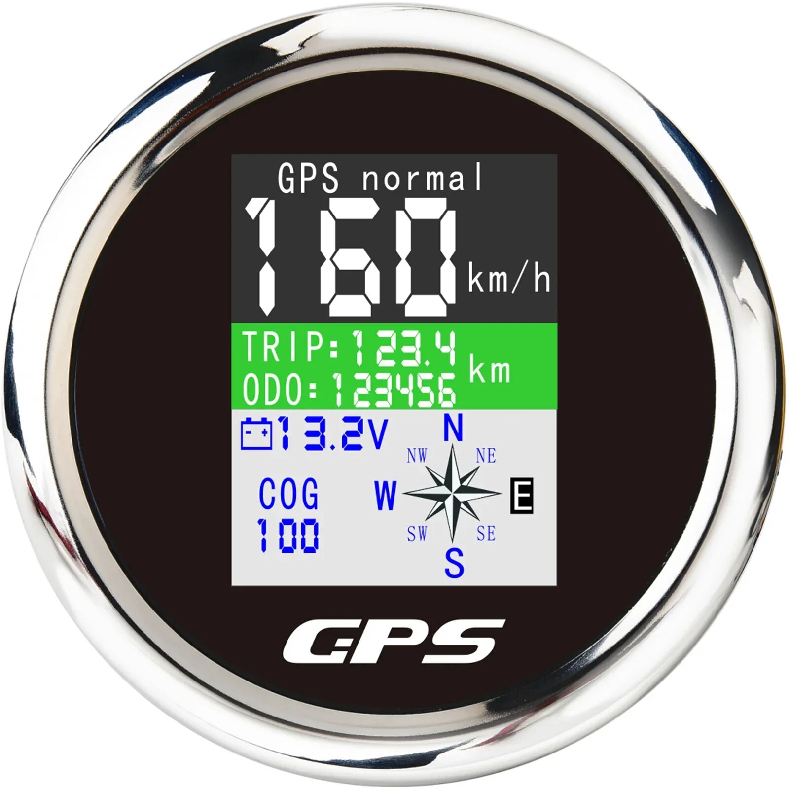 

Цифровой GPS-Спидометр 85 мм, одометр с GPS-антенной, TFT-экран, водонепроницаемый универсальный вольтметр для автомобиля, лодки, мотоцикла, 12 В, 24 В