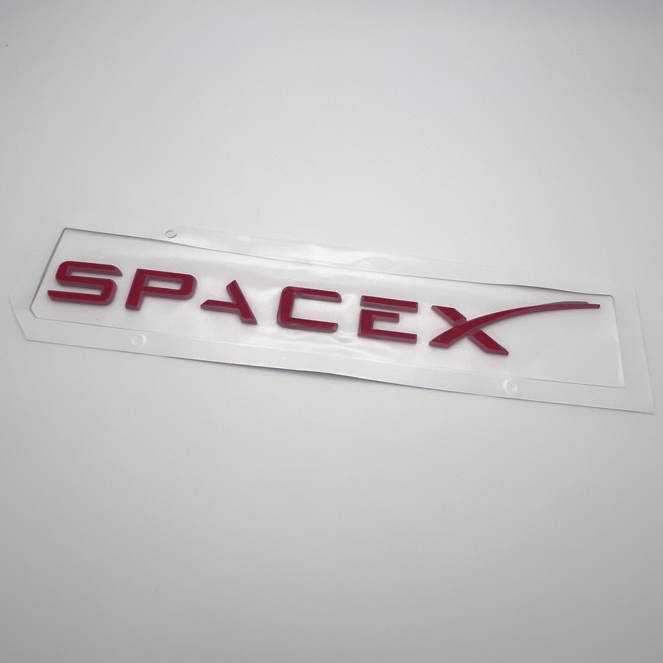 

1 шт. 3D ABS SpaceX, высококачественные автомобильные буквы, эмблема на задний хвост багажника, значок, наклейки, подходят для SpaceX, аксессуары для стайлинга автомобилей, наклейки