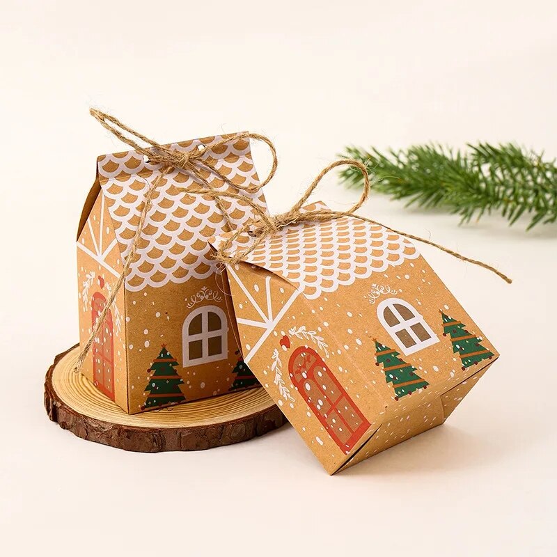 

Рождественские пакеты MissDeer, крафт-бумага, 5 шт