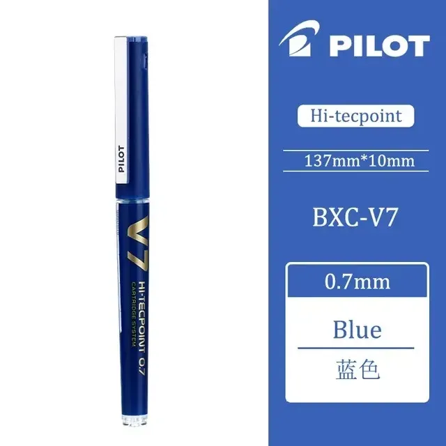

Японская гелевая ручка Pilot V5/V7, прямой жидкий сменный картридж 0,5/0,7 мм для письма, школьные канцелярские принадлежности, офисные аксессуары