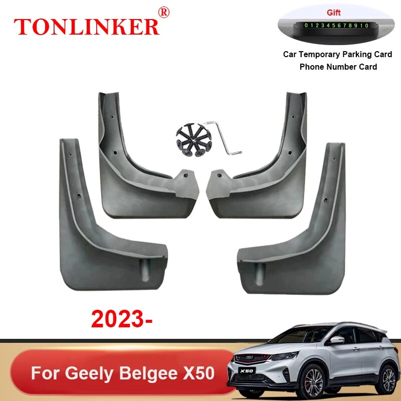 

Брызговики TONLINKER для Geely Belgee X50 2023 1,5 T, аксессуары для автомобиля