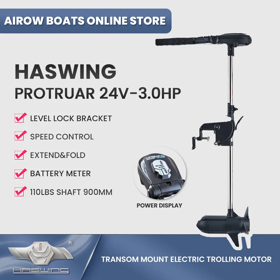 

Электрический троллинговый двигатель Haswing Protruar 50715 3 л.с. 110 фунтов