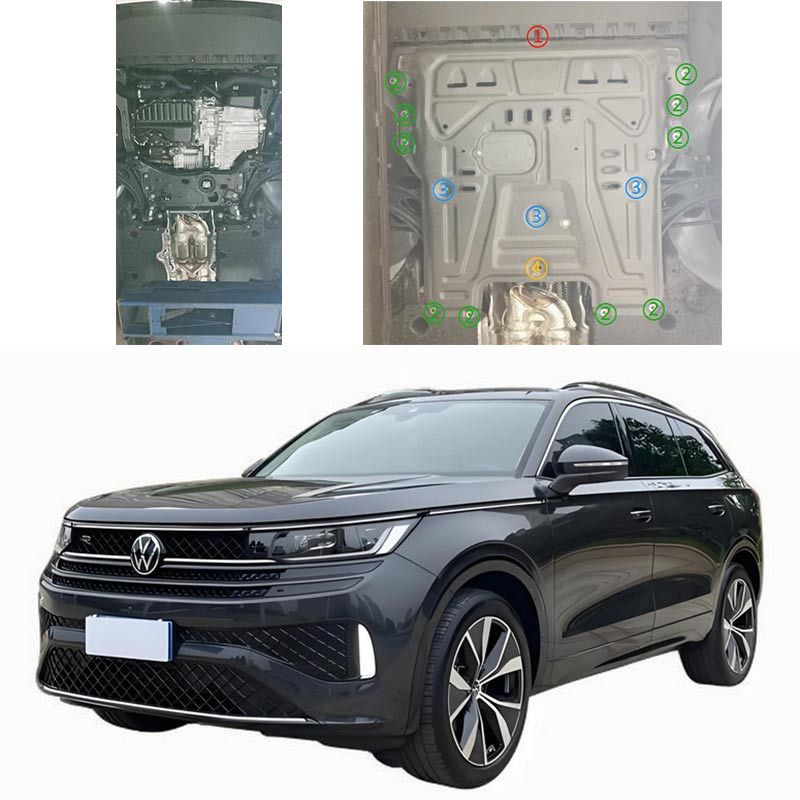 

Для Volkswagen Tavendor 2023, защита шасси двигателя, защита от брызг, нижняя плата, автомобильные аксессуары под крышкой
