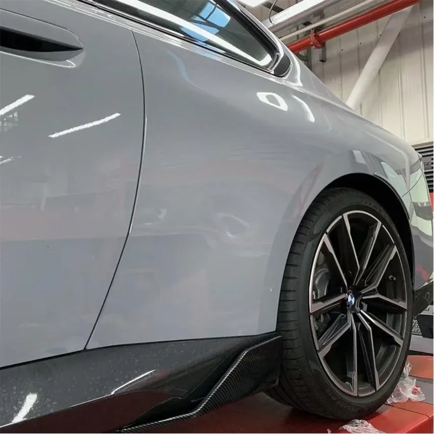 

Для BMW 2 серии G42 Coupe M235i 2022-2024 2-дверная боковая юбка сплиттер угловая крышка из углеродного волокна автомобильный нижний комплект Canard Guard