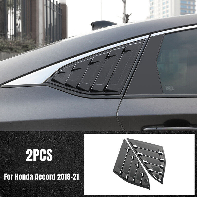 

Для Honda Accord 10-го поколения 2018-2021, автомобильная задняя жалюзи, боковая крышка, накладка, наклейка, вентиляционный совок, АБС-пластик, карбоновые аксессуары