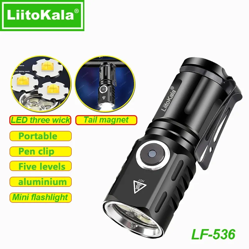 

LiitoKala LF-535 LF-536 портативный фонарик