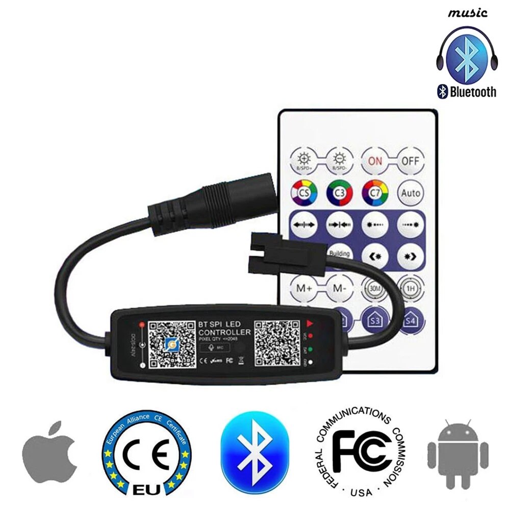 

Bluetooth RGB контроллер WS2811 WS2812B с пультом