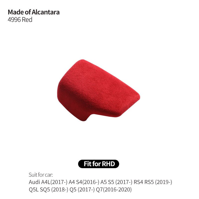 

Для Audi Sport B9 F5 FY A4 S4 A5 S5 RS4 RS5 Q5L SQ5 Q5 Q7 Крышка ручки переключения передач Накладка из алькантары Аксессуары для салона автомобиля