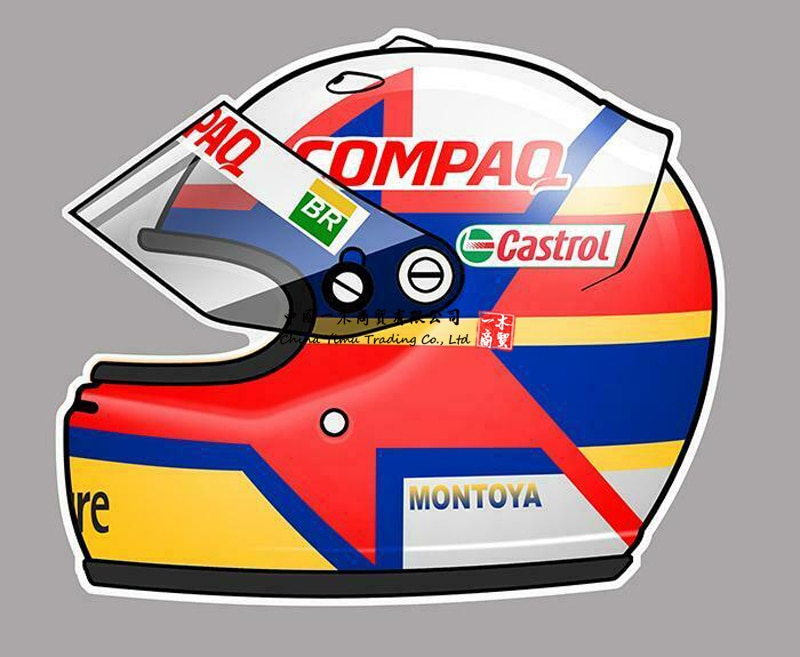 

Наклейка на левую поверхность для castrol compaq, Хуан Пабло монтоя