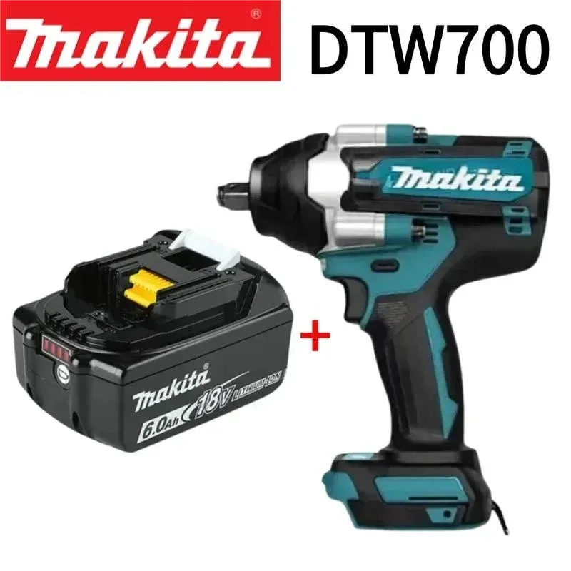 

Новинка 2024 года, аккумуляторный ударный гайковерт Makita DTW700, бесщеточный электрический гаечный ключ, отвертка 1000 Нм, электроинструменты для авторемонта с большим крутящим моментом