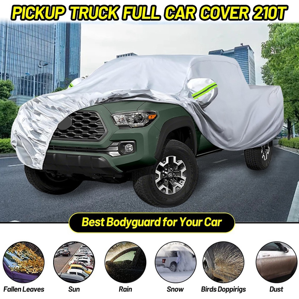 

Чехол UTE для пикапа, подходит для Toyota Tacoma/Hilux Vigo/Rero, водонепроницаемый, полный чехол для кузова автомобиля, защита от дождя и снега, всепогодная защита