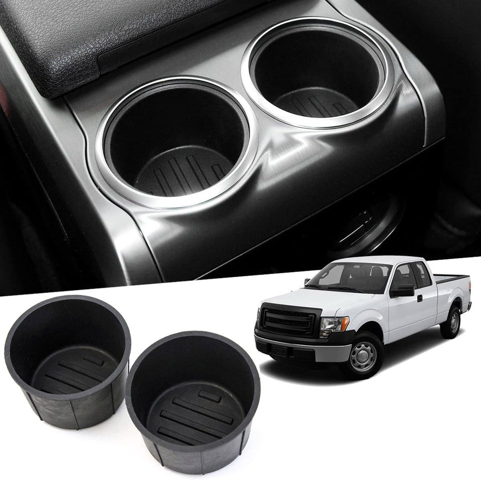 

Вставка подстаканника задней центральной консоли для Ford F150 2009-2014, левый и правый резиновый вкладыш