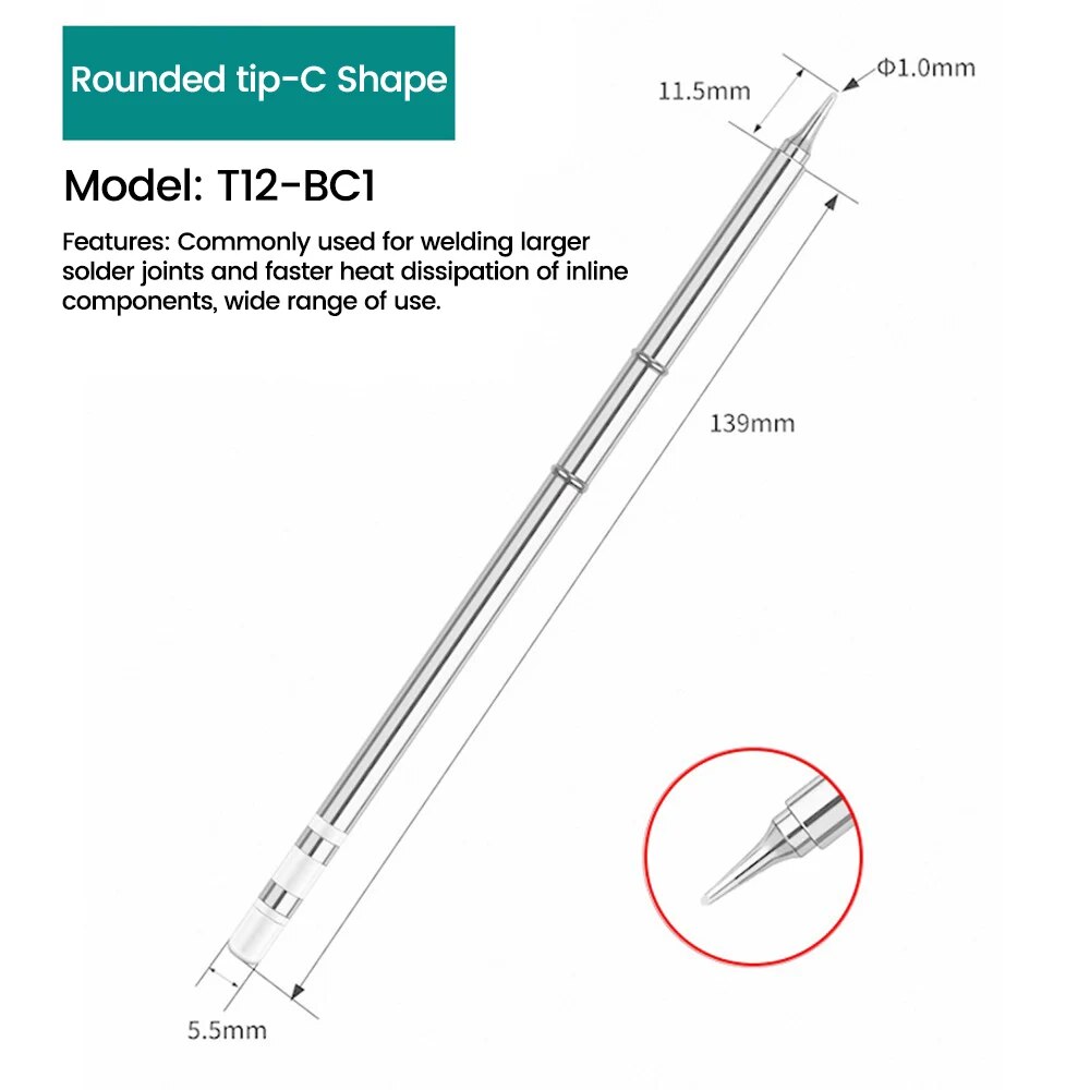 

Aideepen T12 Сменные наконечники паяльника