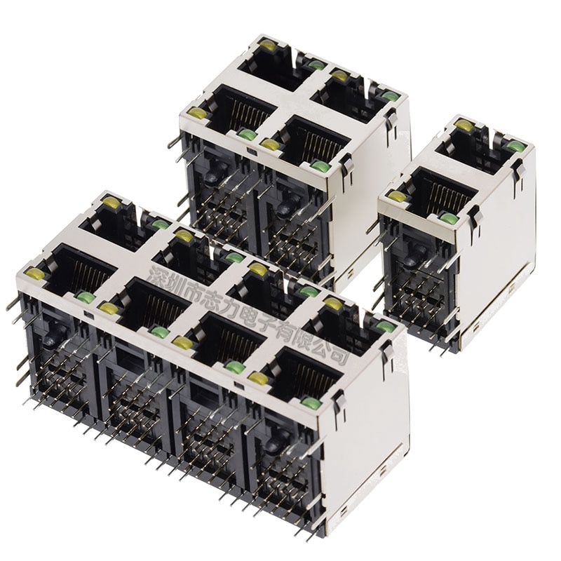 

5 шт., разъёмы RJ45, 8 портов, 2 х1, 2 х2, 2 х4