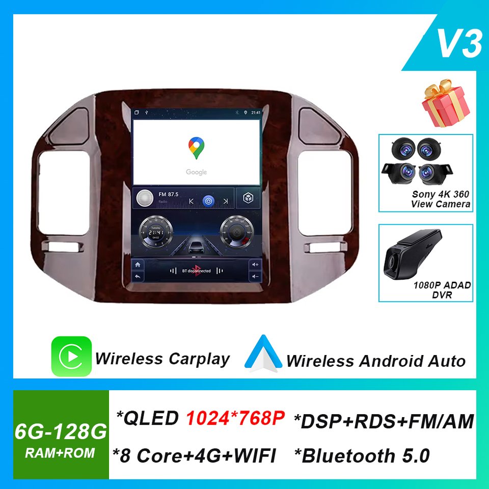 

WIFI для Mitsubishi Pajero 3 V60 V68 V73 1999-2011 Android Авто Авто Радио GPS Навигация Мультимедиа Стерео Carplay Без 2din DVD