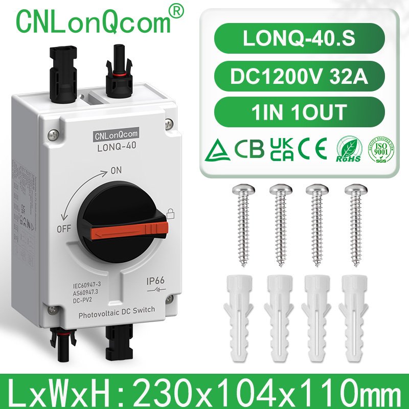 

CNLonQcom PV солнечный разъединитель LONQ-40 32A 1200V