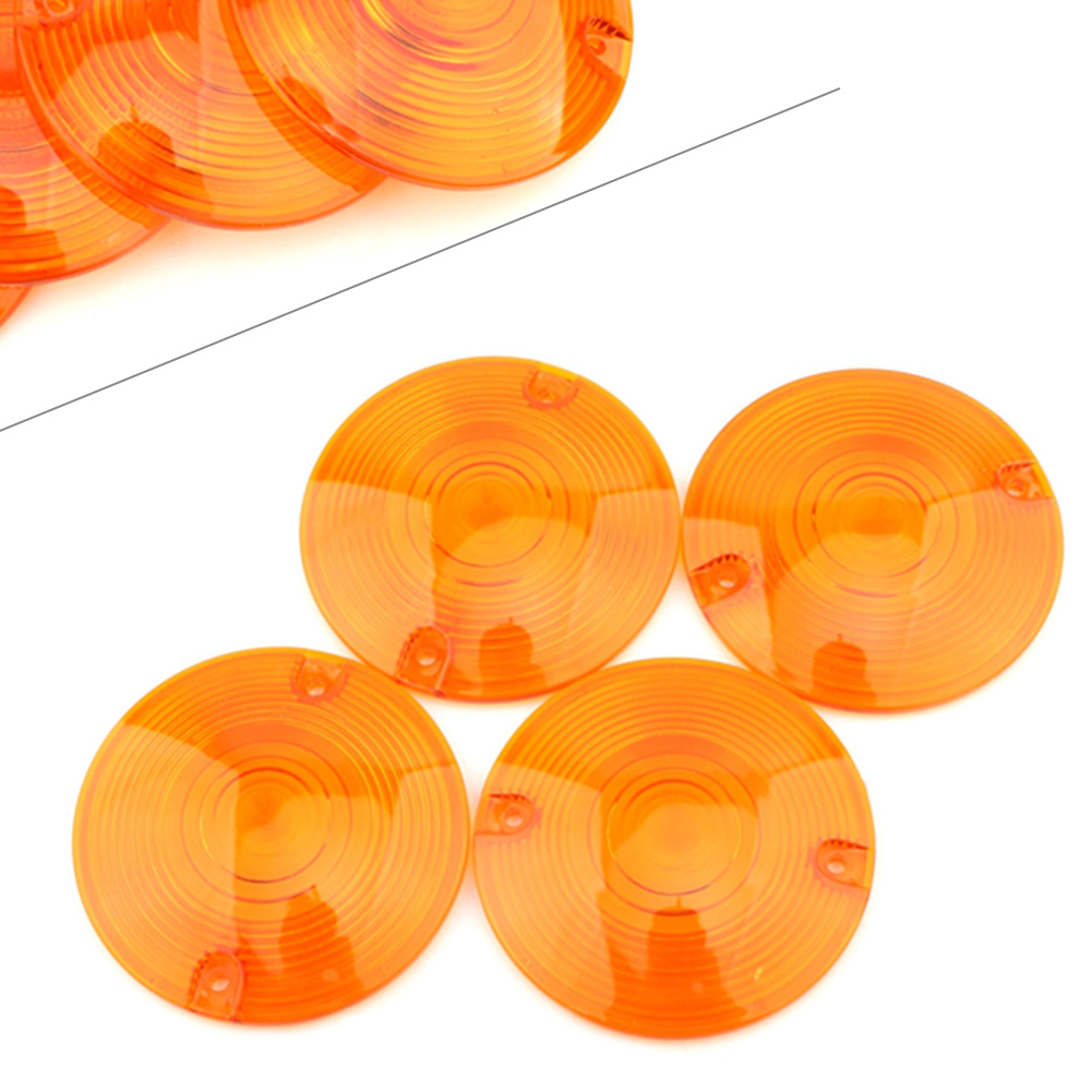 

4 шт. мотоциклетный указатель поворота, крышка лампы, желтая линза, замена для Harley Davidson Electra Glide 1986-2019, АБС-пластик