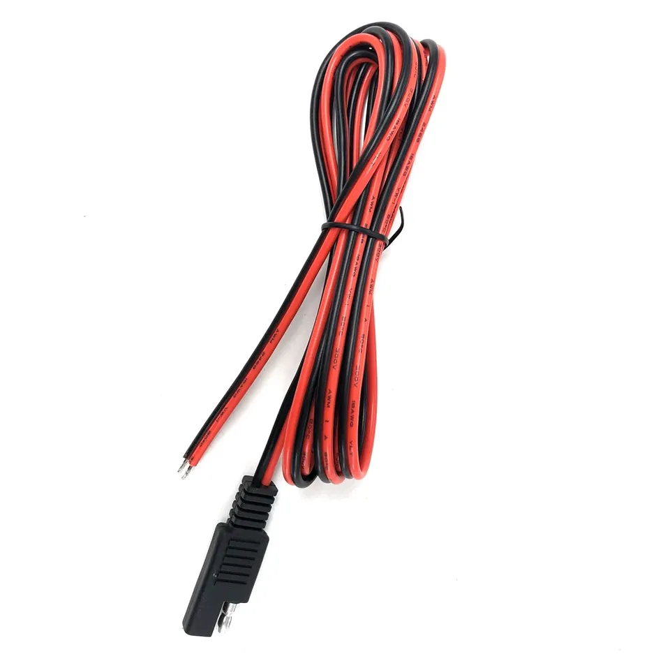 

Вилка SAE 180 см SAE, автомобильный удлинительный кабель 18AWG, быстроразъемная вилка для автомобилей, мотоциклов, солнечных панелей, зарядные устройства