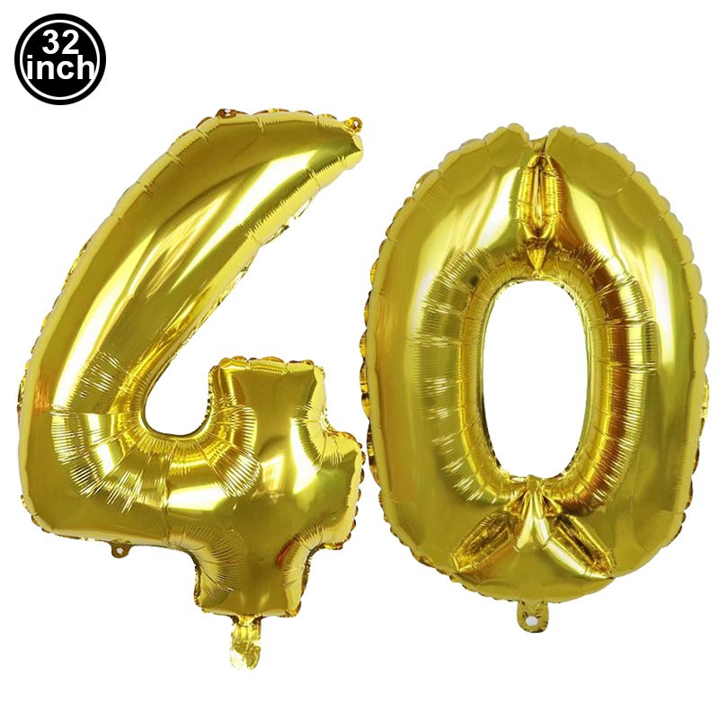

Украшения для вечеринки в честь 40-летия для мужчин и женщин, черное золото, одноразовая посуда для вечеринки, бумажная тарелка, салфетка, чашка, воздушные шары