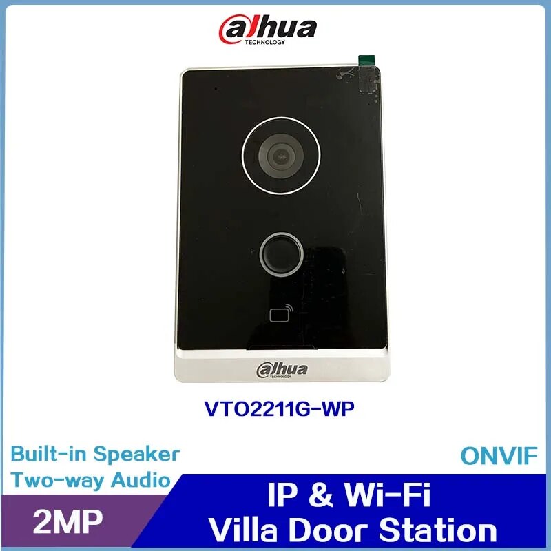 

Dahua VTO2211G-WP IP и Wi-Fi дверная станция для виллы и VTM09R дождевик для поверхностного монтажа
