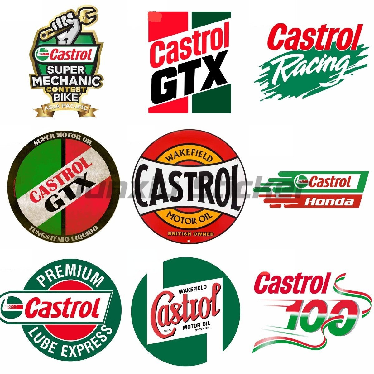 

Castrol Racing Высокое качество наклейка для мотокросса гоночный ноутбук шлем багажник серфинг кемпер настенная виниловая наклейка на автомобиль