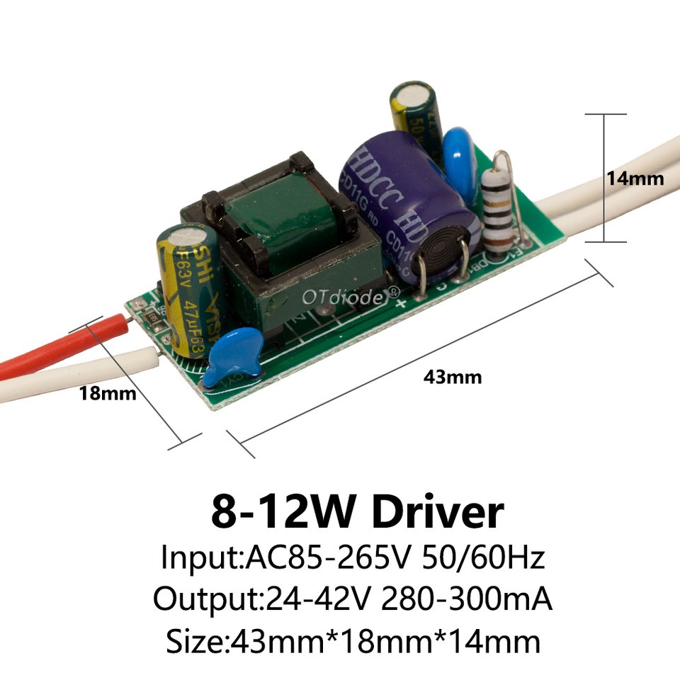 

Трансформатор освещения OTdiode 300 мА AC220V