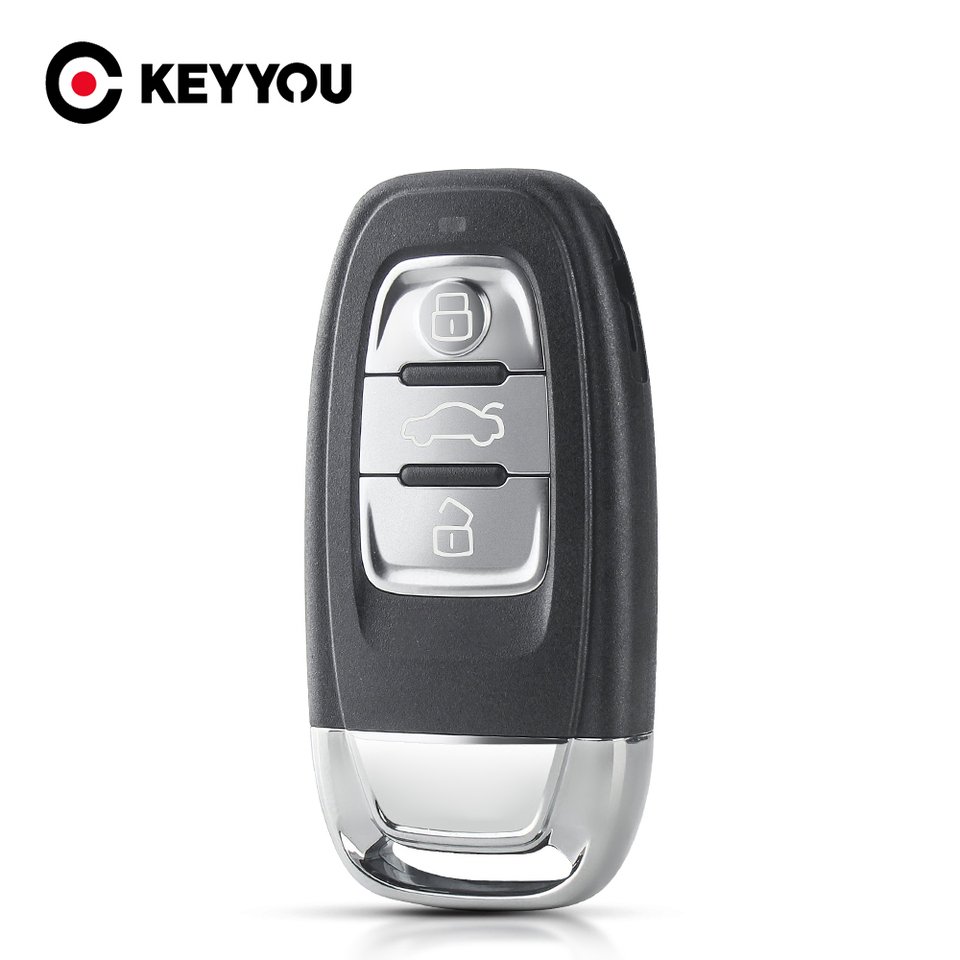 

Запасной чехол KEYYOU для автомобильного ключа, чехол для Audi A4l A3 A4 A5 A6 A8 Quattro Q5 Q7 A6 A8 HU66, вставка с 3 кнопками