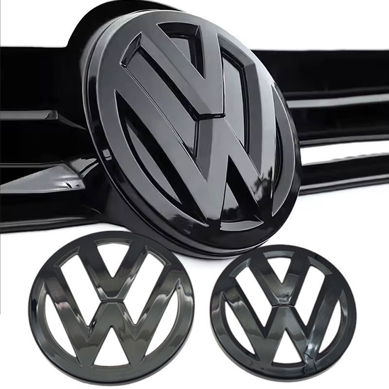 

ABS Черный Глянцевый Volkswagen VW Golf 5 GTI MK5 Автомобильная Эмблема На Передней Решетке Автомобиля Значок На Заднюю Дверь...